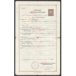 1894-1954 Zsidó család irathagyatéka, feltehetőleg Paul Arma (Weisshaus Imre) rokonságából, 13 db, születési, házassági...