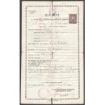 1894-1954 Zsidó család irathagyatéka, feltehetőleg Paul Arma (Weisshaus Imre) rokonságából, 13 db, születési, házassági...