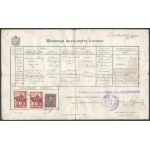 1894-1954 Zsidó család irathagyatéka, feltehetőleg Paul Arma (Weisshaus Imre) rokonságából, 13 db, születési, házassági...