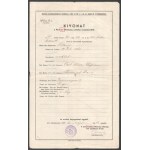 1894-1954 Zsidó család irathagyatéka, feltehetőleg Paul Arma (Weisshaus Imre) rokonságából, 13 db, születési, házassági...