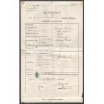 1894-1954 Zsidó család irathagyatéka, feltehetőleg Paul Arma (Weisshaus Imre) rokonságából, 13 db, születési, házassági...