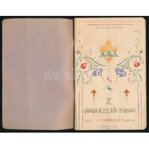 1932 X. Őrsvezetői tábor, Hárshegy, Bozó Gyula cserkészkönyve, részletes leírásokkal, fotókkal...