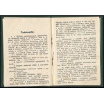 1936 Csendőrlegénységi Ellátásban Részesülők Betegsegélyező Alapja Cserba igazolvány...