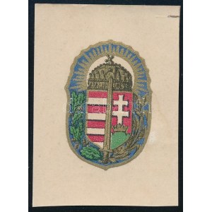 cca 1940 Vitézi jelvény, vízzel felragasztható matrica, 5x4 cm