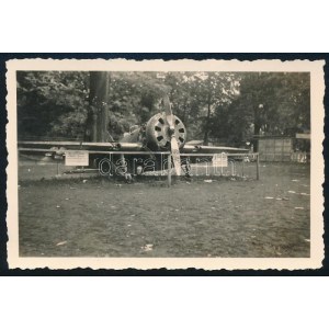 cca 1942 Lelőtt I-16 Rata Vadászrepülőgép 6x9 cm