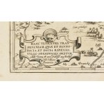 1566 Erdély rézmetszetű térképe. HANC VLTRA VEL TRAN-/ SILVANIAM, QVAE ET PANO-/ DACIA, ET DACIA RIPESIS, VVL-...