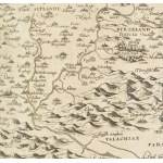 1566 Erdély rézmetszetű térképe. HANC VLTRA VEL TRAN-/ SILVANIAM, QVAE ET PANO-/ DACIA, ET DACIA RIPESIS, VVL-...