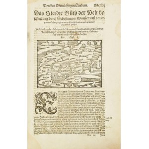 Sebastian Münster: Beschreibung des Königreichs Denmarck sampt andern... Dánia térképe. megj.: Cosmographia, 1560...