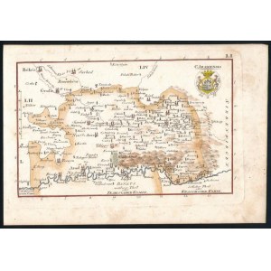 1804 Czetter Sámuel (1765-1829 k.): Arad vármegye térképe. C[omitatus] Aradiensis In: [Korabinszky János Mátyás]...
