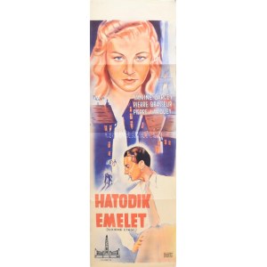 Hatodik emelet (Sixieme étage), 1940-41. Moziplakát (filmplakát, rácsplakát). Janine Darcey...