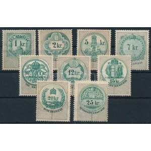 1891 9 db okmánybélyeg