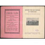 Where the sun shines at midnight A handbook for t he tourist in Iceland. Reykjavik, 1928. Geir. H. Zoega. 112p...