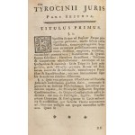 [Mező-szegedi Szegedi János (1699-1770)] Joannes Szegedi: Tripartitum juris Hungarici tyrocinium...