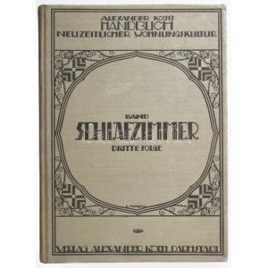 Alexander Koch's Neuzeitlicher Wohnungskultur című könyvsorozatának kötete: Schlafzimmer. Berlin, 1921...