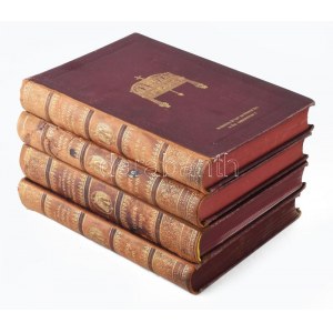 Wrangel, C: G.: Ungarns Pferdezucht in Wort und Bild. 1-4. köt. Stuttgart, 1893-1895, Schickhardt & Ebner...