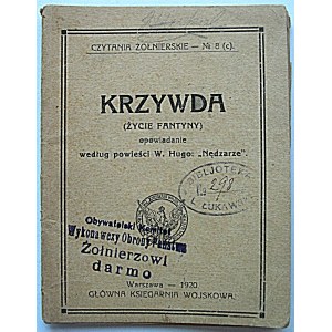 CZYTANIA ŻOŁNIERSKIE - No. 8 (c). Krzywda (Życie Fantyny) opowiadanie według powieści W. Hugo : „Nędzarze”...