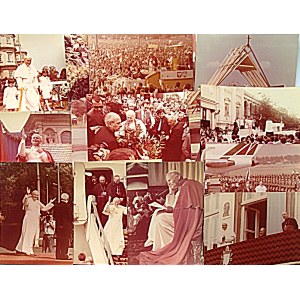 [JAN PAWEŁ II]. Zestaw 46 barwnych zdjęć z pielgrzymki Papieża do Polski w 1979 roku...