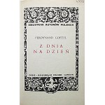 GOETEL FERDYNAND. Z dnia na dzień. Londyn 1957. Published by Orbis. Printed by Poets and Painters Press...