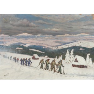 Ludwik LESZKO (1890-1957), Ski Rally (1952).