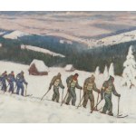 Ludwik LESZKO (1890-1957), Ski Rally (1952).