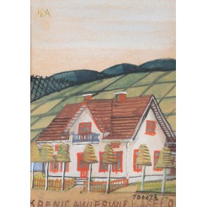 NIKIFOR Krynicki (1895-1968), Villa in Krynica.