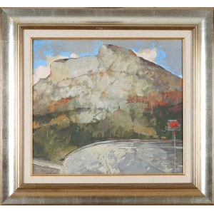 Artur PRZEBINDOWSKI (b. 1967), Mountainous landscape with a road (2001).