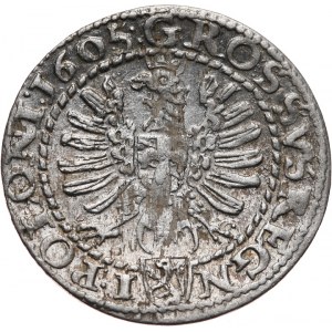 Zygmunt III Waza 1587-1632,grosz 1605, Kraków - SIGISM