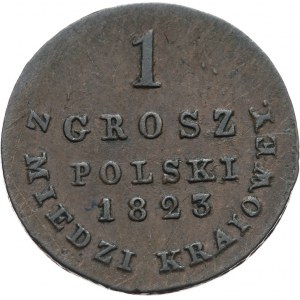 Królestwo Polskie, Aleksander I, 1815-1825, 1 grosz 1823, Warszawa