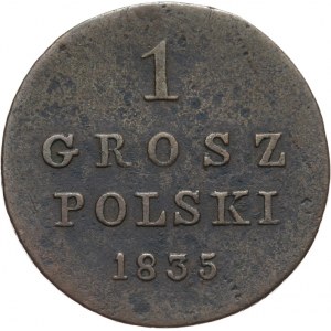 Królestwo Polskie, Mikołaj I, 1825-1855, 1 grosz 1835, Warszawa