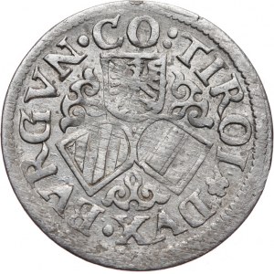 Austria, arcyksiążę Ferdynand II 1564-1595, 3 krajcary bez daty, Hall