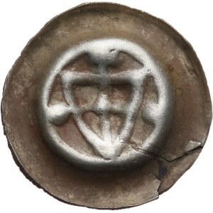 Zakon Krzyżacki, brakteat ok. 1307-1318, Tarcza z krzyżem