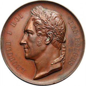 Belgia, Leopold I, medal z wystawy rolniczej w 1848 r.