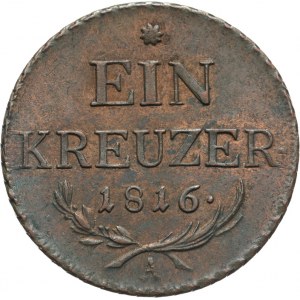 Austria, 1 krajcar 1816 A