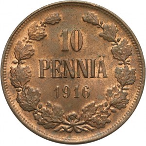 Finlandia, Mikołaj II, 10 pennia 1916
