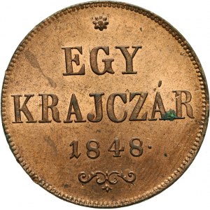 Węgry, Wiosna Ludów 1848-1849, 1 krajcar 1848