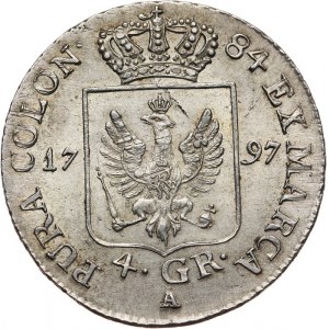 Niemcy-Prusy, Fryderyk Wilhelm II, 4 grosze 1797 A