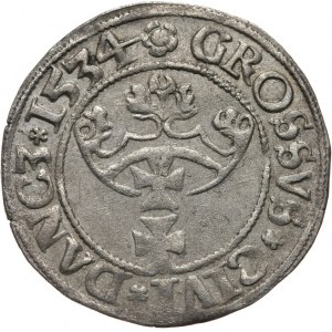 Zygmunt I Stary 1506-1548, grosz, 1534, Gdańsk