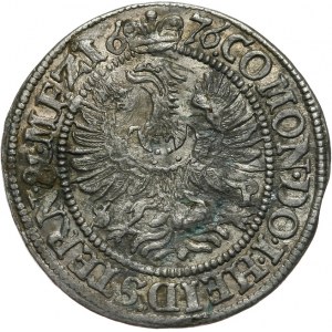 Śląsk, księstwo oleśnickie - Dynastia Württemberg-Weiltingen - Sylwiusz Fryderyk 1664-1697, 3 krajcary 1676 S-P, Oleśnica