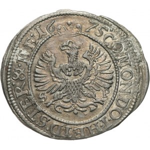 Śląsk, księstwo oleśnickie - Dynastia Württemberg-Weiltingen - Sylwiusz Fryderyk 1664-1697, 3 krajcary 1675, Oleśnica