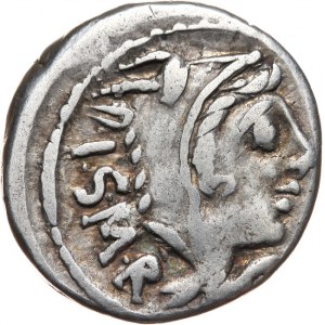 Republika Rzymska, L. Thorius Balbus 105 pne, denar 105 pne, Rzym,