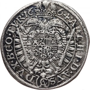 Austria, Leopold I 1657-1705, 15 krajcarów 1664, Wiedeń