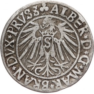 Prusy Książęce, Albrecht Hohenzollern 1525-1568, grosz pruski 1541, Królewiec