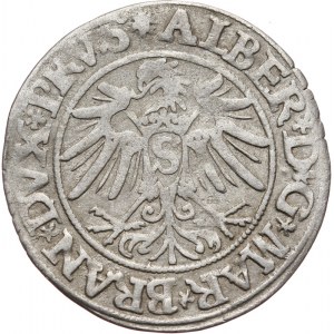 Prusy Książęce, Albrecht Hohenzollern 1525-1568, grosz pruski 1535, Królewiec