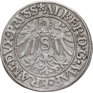 Prusy Książęce, Albrecht Hohenzollern 1525-1568, grosz pruski 1534, Królewiec
