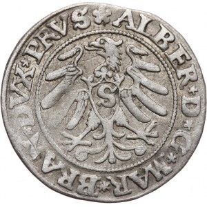 Prusy Książęce, Albrecht Hohenzollern 1525-1568, grosz pruski 1531, Królewiec