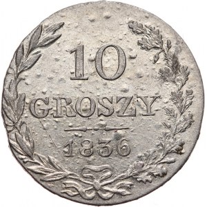 Zabór Rosyjski, Mikołaj I 1825-1855, 10 groszy 1836, Warszawa