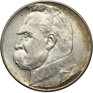 II Rzeczpospolita, 10 złotych 1938, Józef Piłsudski, Warszawa