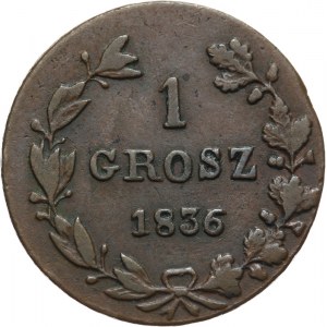 Zabór Rosyjski, Mikołaj I 1825-1855, 1 grosz 1836, Warszawa
