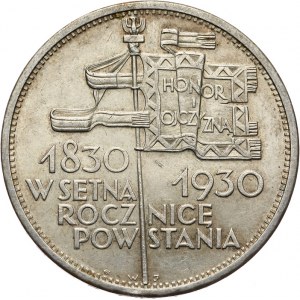 II Rzeczpospolita, 5 złotych 1930, Warszawa, Sztandar