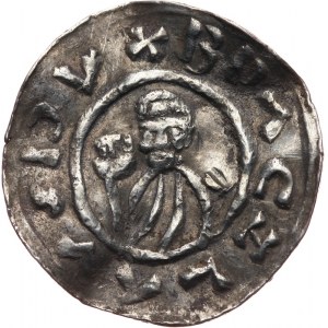 Czechy, Brzetysław I (1034-1055), denar [1050/1055], men. Praga